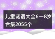 儿童谜语大全6一8岁,6-8岁儿童谜语大全解析